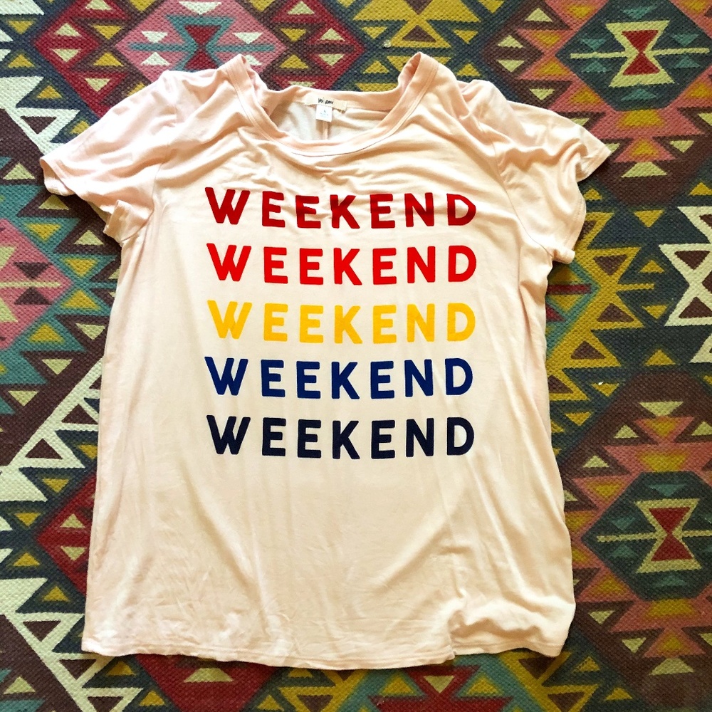 Blush Weekend Tee